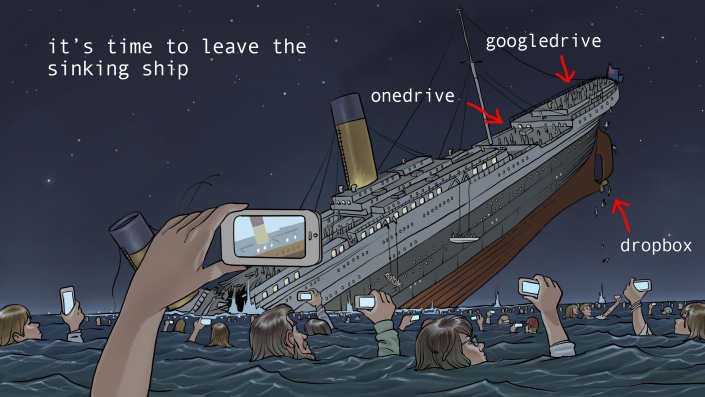 filming a sinking sjip meme